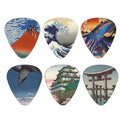 New 12pcs/set  Guitar Picks -  Japanese Culture Style Theme Painting