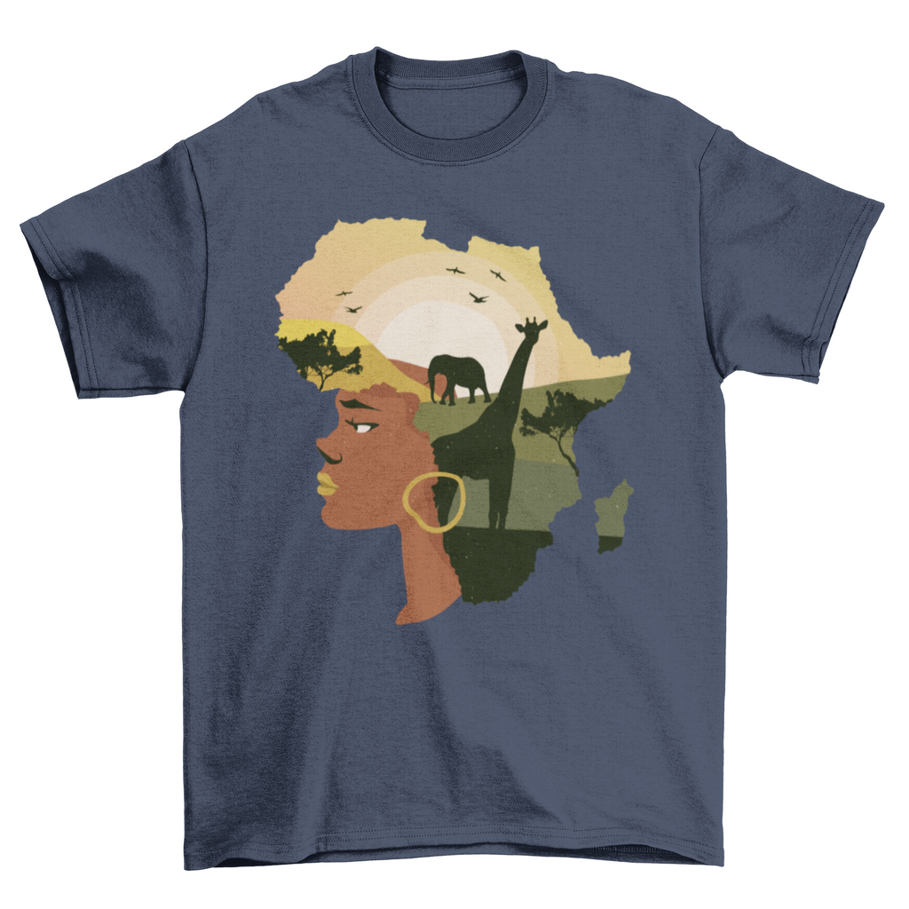 Woman Africa Hair T-shirt