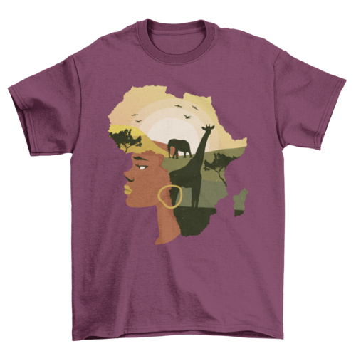 Woman Africa Hair T-shirt