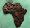 Wooden Map of Africa with countries